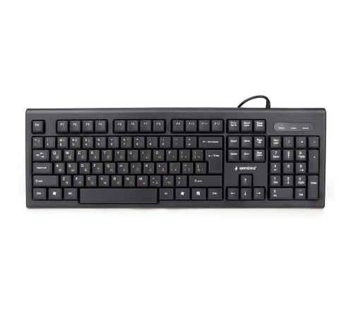 Клавиатура Gembird KB-8354U-BL { USB, черный, 104 клавиши, кабель 1,45м }