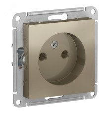Systeme electric ATN000541 ATLASDESIGN РОЗЕТКА без заземления, 16А, механизм, ШАМПАНЬ