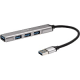 Telecom <TA308U> Переходник USB 3.0 -->USB3.0+3 USB2.0, Aluminum Shell, 0.2м [7958820049743]
