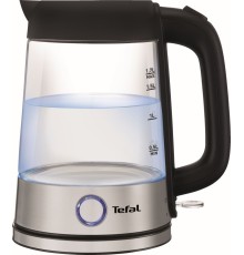 Чайник электрический Tefal Glass Kettle KI750D30 1.7л. 2400Вт серебристый корпус: стекло/металл (8010000020)