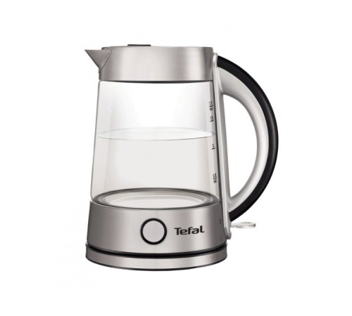 Чайник электрический Tefal KI760D30 1.7л. 2400Вт серебристый корпус: стекло/пластик (8010000023)