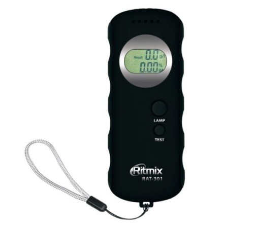 Алкотестер Ritmix RAT-301 полупроводниковый черный Алкотестер Ritmix RAT-301 полупроводниковый черный