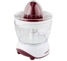 Соковыжималка цитрусовая Scarlett SC-JE50C06 25Вт рез.сок.:700мл. белый/коричневый