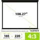 Экран Cactus 165x220см TriExpert CS-PSTE-220x165-BK 4:3 напольный рулонный черный