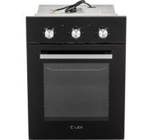 Духовой шкаф Электрический Lex EDM 4570 BL стекло черное