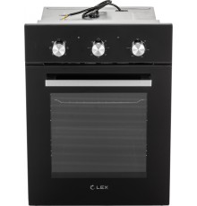 Духовой шкаф Электрический Lex EDM 4570 BL стекло черное
