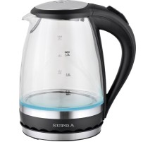 Чайник электрический Supra KES-2003N 2л. 1500Вт черный корпус: нерж.сталь (10134)