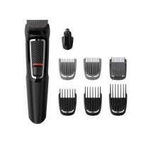 Триммер Philips MG3730/15 черный (насадок в компл:8шт)
