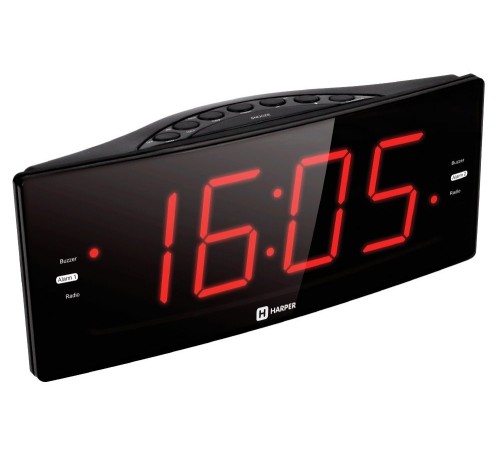 Радиобудильник Harper HCLK-2042 черный LED подсв:красная часы:цифровые AM/FM Радиобудильник Harper HCLK-2042 черный LED подсв:красная часы:цифровые AM/FM