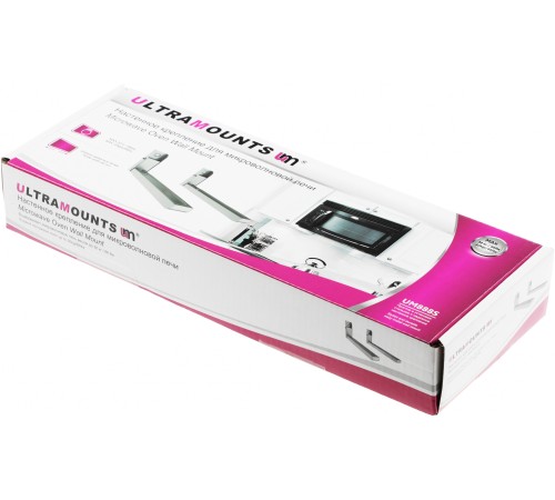 Кронштейн для СВЧ Ultramounts UM888S серебристый макс.30кг настенный фиксированный Кронштейн для СВЧ Ultramounts UM888S серебристый макс.30кг настенный фиксированный