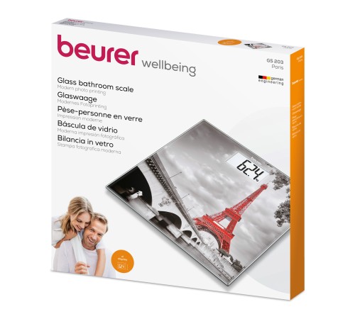 Весы напольные электронные Beurer GS203 Paris макс.150кг рисунок Весы напольные электронные Beurer GS203 Paris макс.150кг рисунок