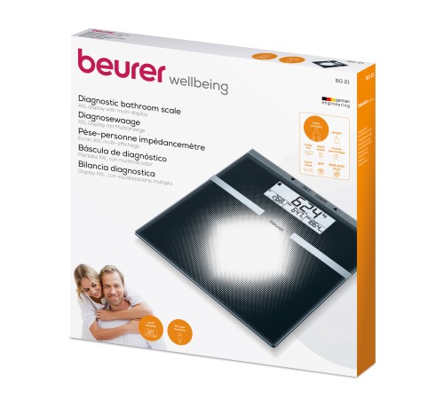 Весы напольные электронные Beurer BG21 макс.180кг черный Весы напольные электронные Beurer BG21 макс.180кг черный
