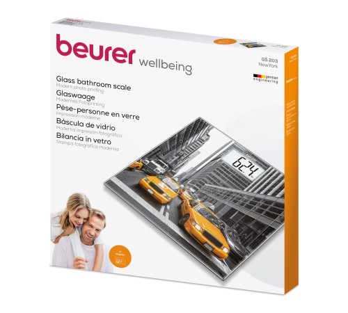 Весы напольные электронные Beurer GS203 New York макс.150кг рисунок Весы напольные электронные Beurer GS203 New York макс.150кг рисунок
