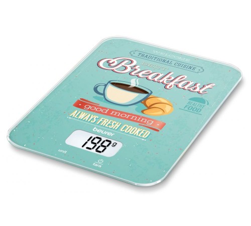 Весы кухонные электронные Beurer KS19 Breakfast макс.вес:5кг рисунок Весы кухонные электронные Beurer KS19 Breakfast макс.вес:5кг рисунок