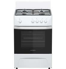 Плита Газовая Darina C 1001 W белый/черный (без крышки) реш.сталь