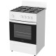Плита Газовая Darina C 1001 W белый/черный (без крышки) реш.сталь