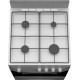 Плита Газовая Darina C 1001 W белый/черный (без крышки) реш.сталь