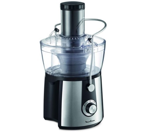 Соковыжималка центробежная Moulinex JU550D10 800Вт рез.сок.:2000мл. серебристый/черный