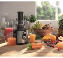 Соковыжималка центробежная Moulinex JU550D10 800Вт рез.сок.:2000мл. серебристый/черный