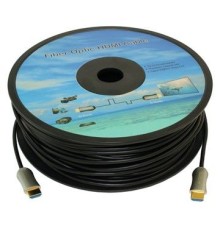 Кабель аудио-видео Fiber Optic HDMI (m)/HDMI (m) 35м. позолоч.конт. черный