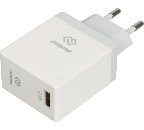 Сетевое зар./устр. Digma DGWC-1U-2.1A-WG 10.5W 2.1A USB универсальное белый Сетевое зар./устр. Digma DGWC-1U-2.1A-WG 10.5W 2.1A USB универсальное белый