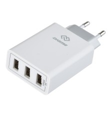 Сетевое зар./устр. Digma DGWC-3U-5A-WG 30W 3A (PD+QC) 3xUSB универсальное белый