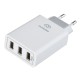 Сетевое зар./устр. Digma DGWC-3U-5A-WG 30W 3A (PD+QC) 3xUSB универсальное белый