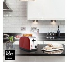 Тостер Kitfort КТ-2014-3 850Вт красный