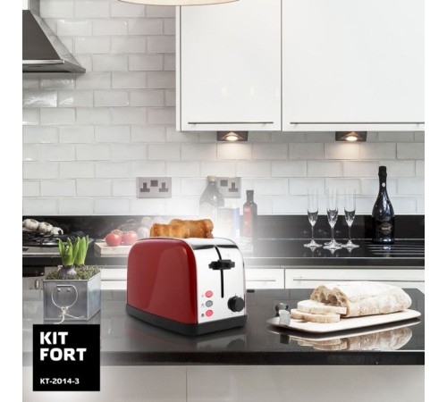 Тостер Kitfort КТ-2014-3 850Вт красный Тостер Kitfort КТ-2014-3 850Вт красный