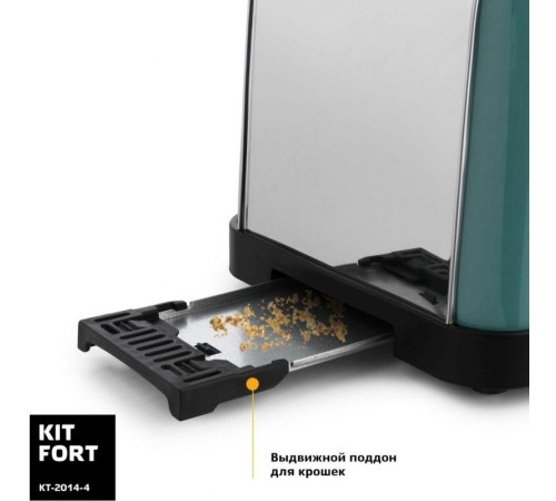 Тостер Kitfort КТ-2014-4 850Вт голубой Тостер Kitfort КТ-2014-4 850Вт голубой