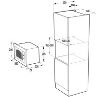 Микроволновая печь Gorenje BM235CLI 23л. 800Вт слоновая кость (встраиваемая)