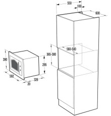 Микроволновая печь Gorenje BM235CLI 23л. 800Вт слоновая кость (встраиваемая)