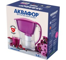 Кувшин Аквафор Аквамарин Р81А5F цикламен 3.8л.