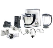 Кухонная машина Moulinex QA51AD10 планетар.вращ. 1100Вт серебристый/черный