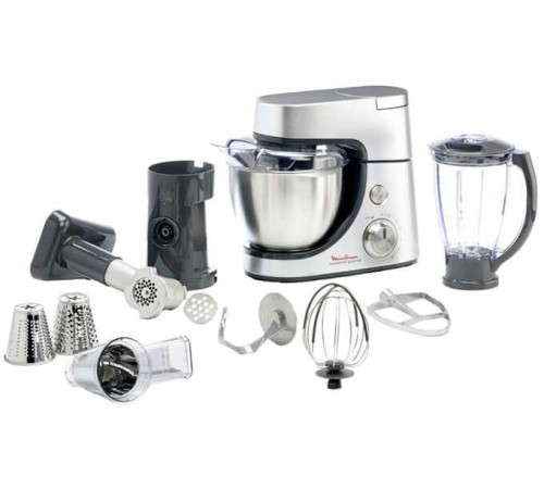 Кухонная машина Moulinex QA51AD10 планетар.вращ. 1100Вт серебристый/черный Кухонная машина Moulinex QA51AD10 планетар.вращ. 1100Вт серебристый/черный