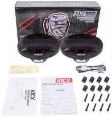 Колонки автомобильные Kicx RX 502 120Вт 89дБ 4Ом 13см (5дюйм) (ком.:2кол.) коаксиальные двухполосные