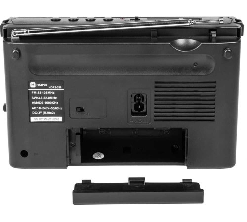Радиоприемник настольный Harper HDRS-288 черный USB SD Радиоприемник настольный Harper HDRS-288 черный USB SD