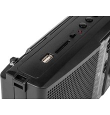 Радиоприемник настольный Harper HDRS-288 черный USB SD