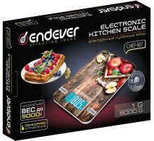 Весы кухонные электронные Endever Chief 507 макс.вес:5кг рисунок/яблоко