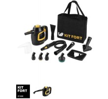 Пароочиститель ручной Kitfort КТ-930 900Вт черный/фиолетовый