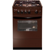 Плита Газовая Лысьва ГП 400 М2С-2у коричневый (стеклянная крышка) реш.сталь