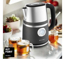 Чайник электрический Kitfort КТ-670-1 1.7л. 2200Вт графит корпус: металл/пластик