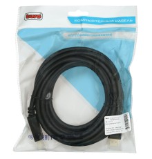Кабель аудио-видео Buro v 1.2 DisplayPort (m)/DisplayPort (m) 5м. позолоч.конт. черный (BHP DPP_1.2-5)