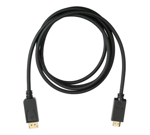 Кабель аудио-видео Buro v. 1.2 DisplayPort (m)/HDMI (m) 2м. позолоч.конт. черный (BHP DPP_HDMI-2)