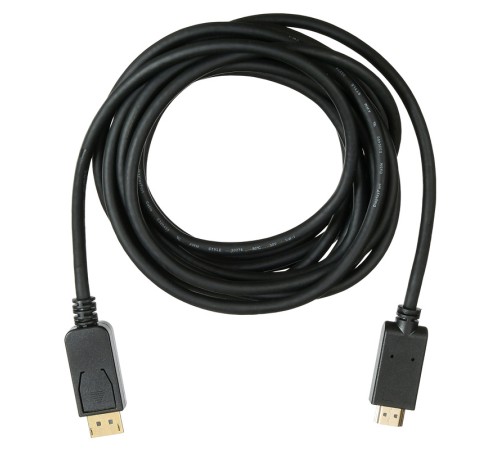Кабель аудио-видео Buro v. 1.2 DisplayPort (m)/HDMI (m) 5м. позолоч.конт. черный (BHP DPP_HDMI-5) Кабель аудио-видео Buro v. 1.2 DisplayPort (m)/HDMI (m) 5м. позолоч.конт. черный (BHP DPP_HDMI-5)