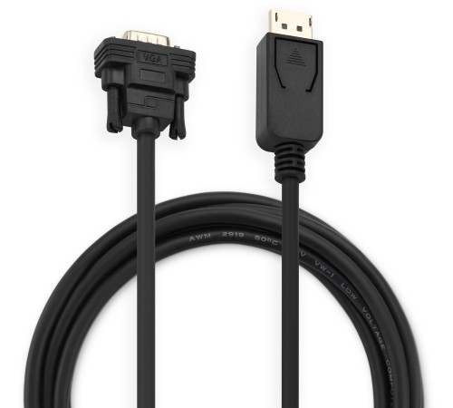 Кабель аудио-видео Buro 1.1v DisplayPort (m)/VGA (m) 3м. позолоч.конт. черный (BHP DPP_VGA-3) Кабель аудио-видео Buro 1.1v DisplayPort (m)/VGA (m) 3м. позолоч.конт. черный (BHP DPP_VGA-3)