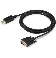 Кабель аудио-видео Buro 1.1v DisplayPort (m)/DVI-D (Dual Link) (m) 2м. позолоч.конт. черный (BHP DPP_DVI-2)