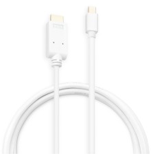 Кабель аудио-видео Buro 1.2v miniDisplayport (m)/HDMI (m) 2м. позолоч.конт. белый (BHP MDPP-HDMI-2)