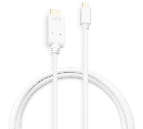 Кабель аудио-видео Buro 1.2v miniDisplayport (m)/HDMI (m) 2м. позолоч.конт. белый (BHP MDPP-HDMI-2) Кабель аудио-видео Buro 1.2v miniDisplayport (m)/HDMI (m) 2м. позолоч.конт. белый (BHP MDPP-HDMI-2)