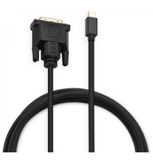 Кабель аудио-видео Buro 1.1v miniDisplayport (m)/DVI-D (Dual Link) (m) 2м. позолоч.конт. черный (BHP MDPP-DVI-2)